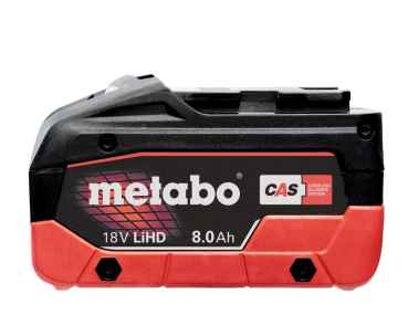 Metabo Akkupack 18 V, 8,0 Ah LiHdDPower, CAS kompatibel, herstellerübergreifend